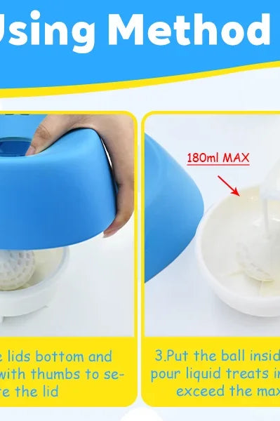 Spill-Proof Slow Feeder Dog Bwowl