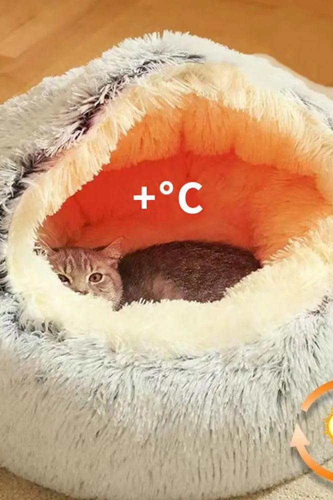 SnuggleNest Luxury Calming Cat Bed