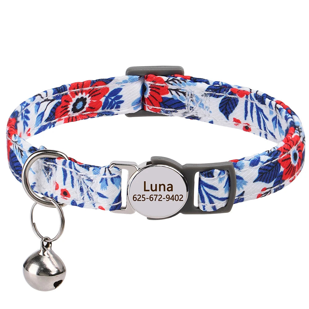 Personalized Engraved Cat Collar