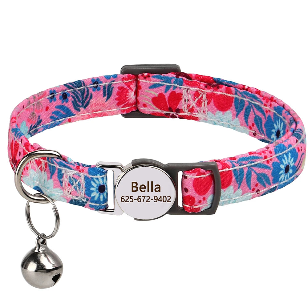 Personalized Engraved Cat Collar