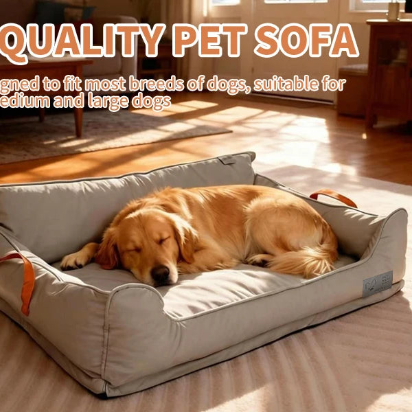 Large Dog Bed Leather Soft Plush Donut Snuggly Warm Cozy Pet Mat for S