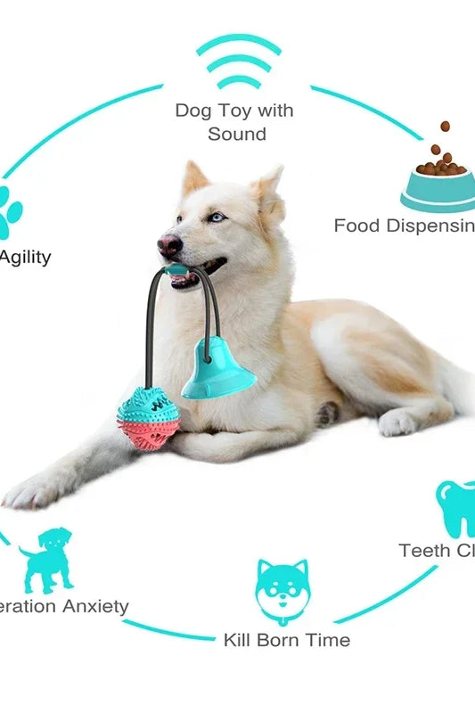 Interactive Dog Toy with Suctiyon Cup Strong & Fun Training To