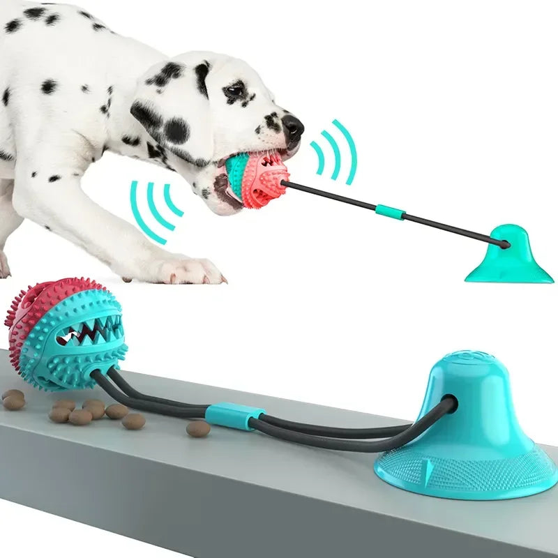 Interactive Dog Toy with Suctiyon Cup Strong & Fun Training To