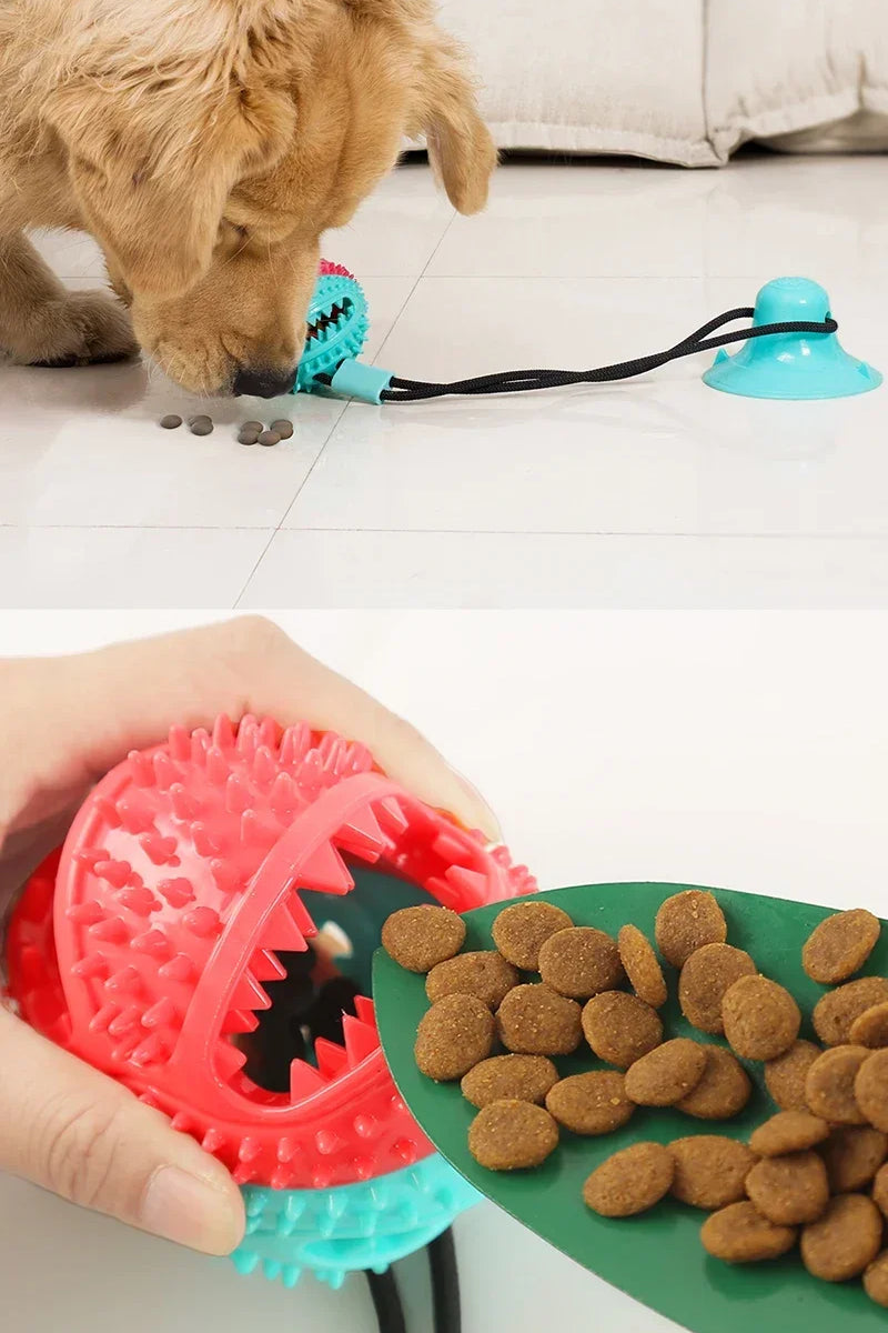 Interactive Dog Toy with Suctiyon Cup Strong & Fun Training To