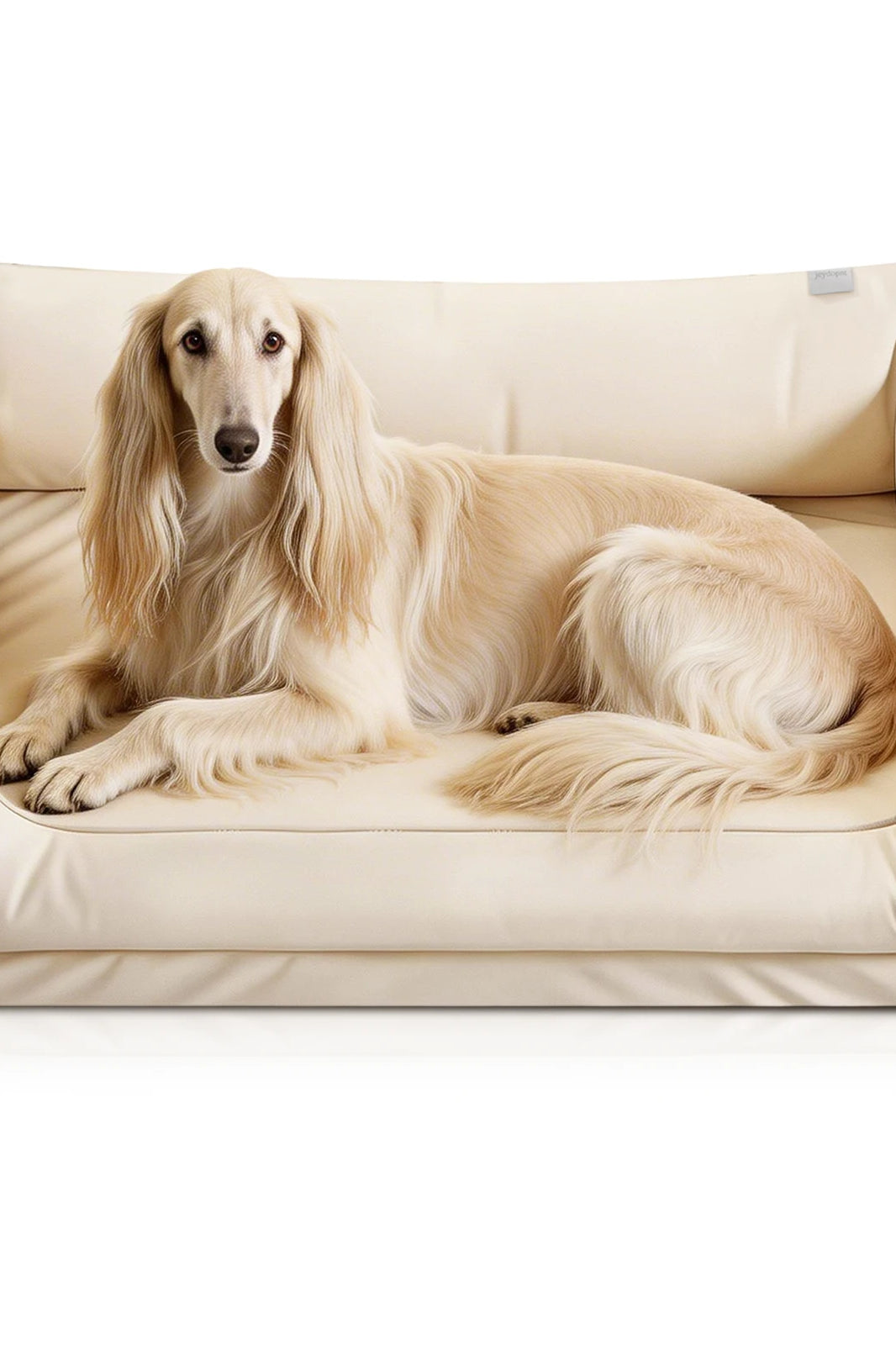 Large Dog Bed Leather Soft Plush Donut Snuggly Warm Cozy Pet Mat for S