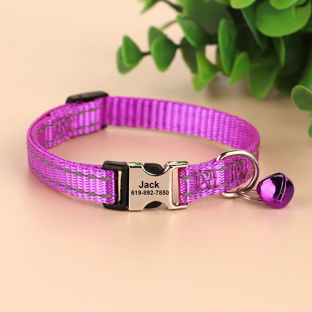 Personalized Engraved Cat Collar