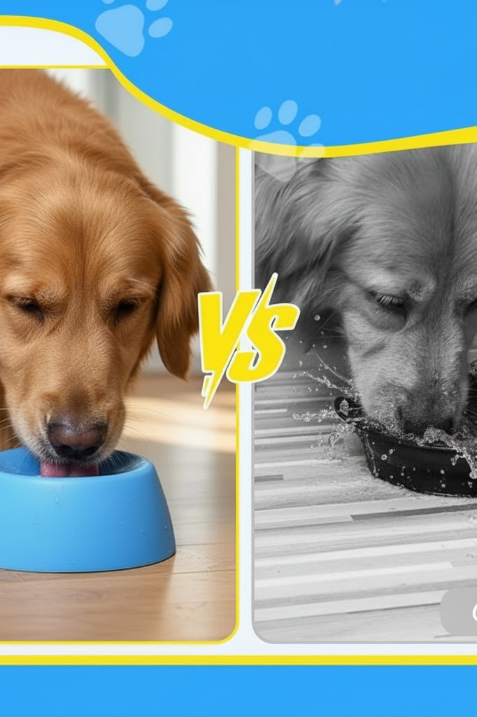 Spill-Proof Slow Feeder Dog Bwowl