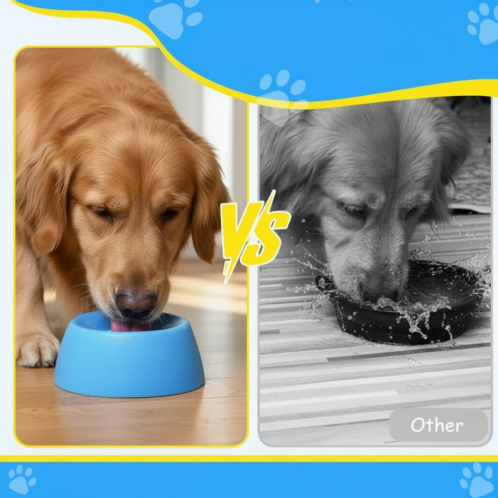 Spill-Proof Slow Feeder Dog Bwowl