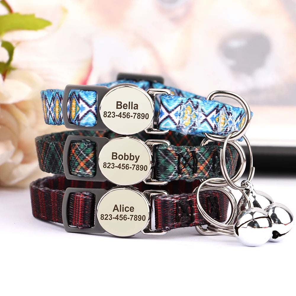 Personalized Engraved Cat Collar