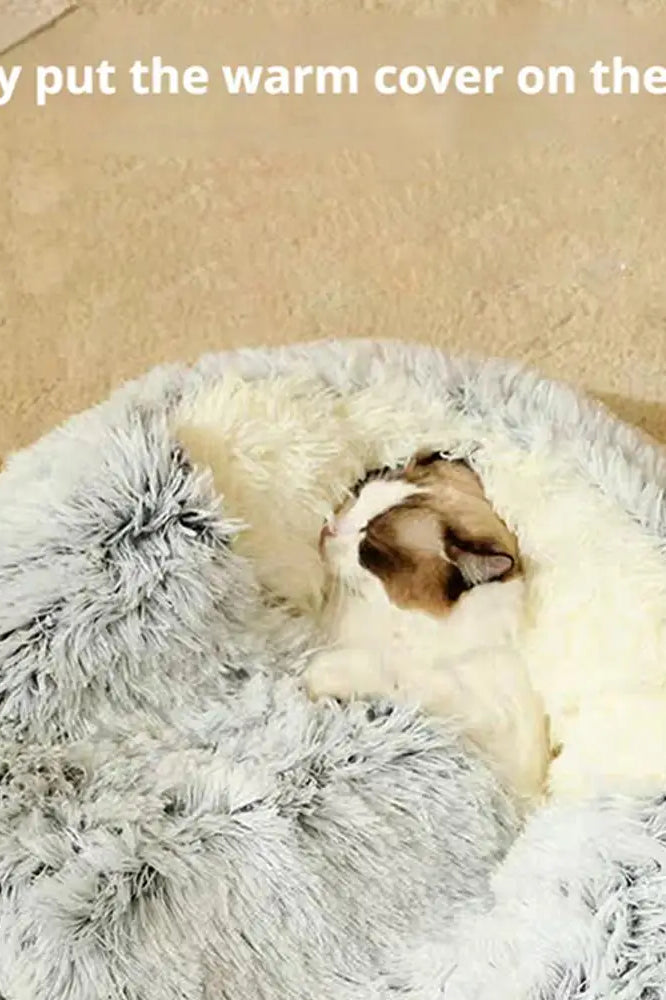 SnuggleNest Luxury Calming Cat Bed