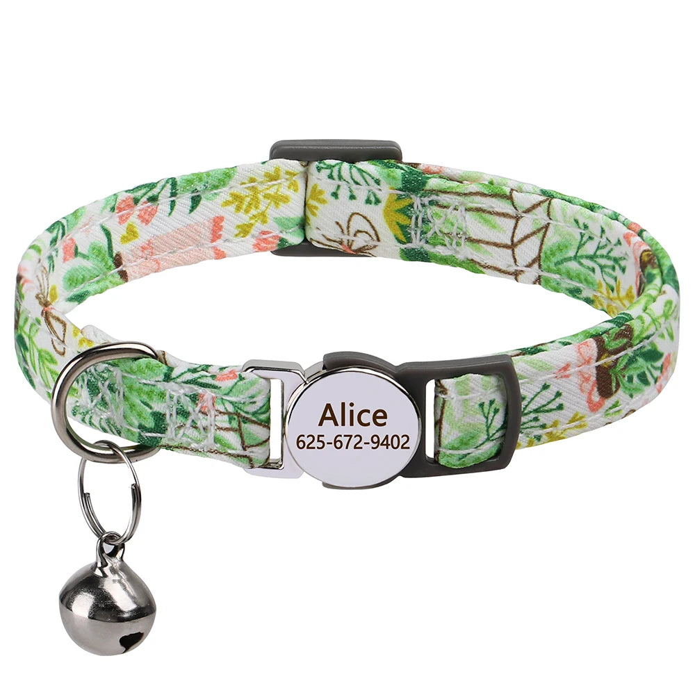 Personalized Engraved Cat Collar