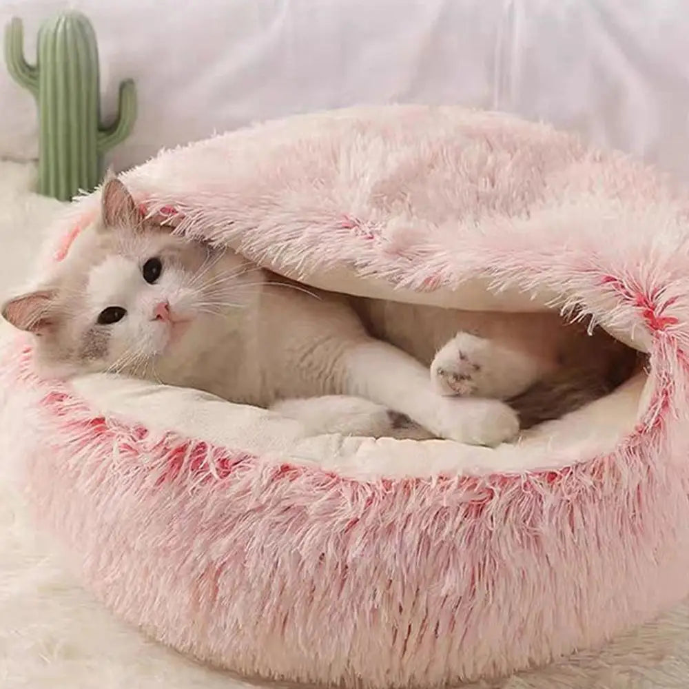 SnuggleNest Luxury Calming Cat Bed