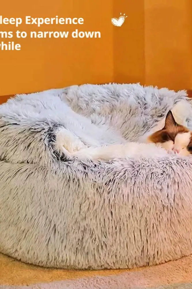SnuggleNest Luxury Calming Cat Bed