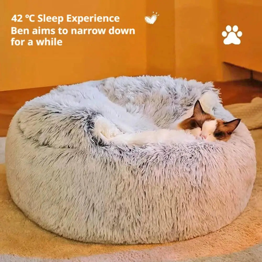 SnuggleNest Luxury Calming Cat Bed