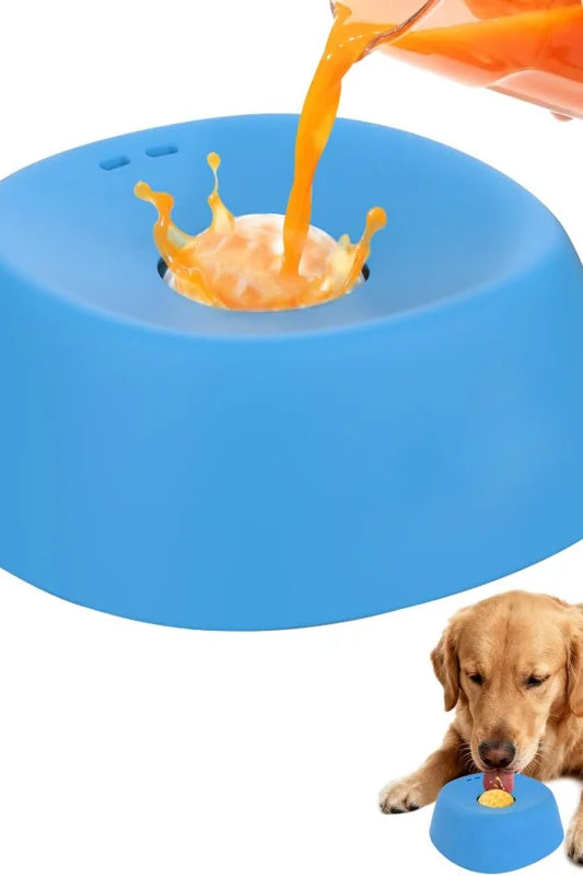 Spill-Proof Slow Feeder Dog Bwowl
