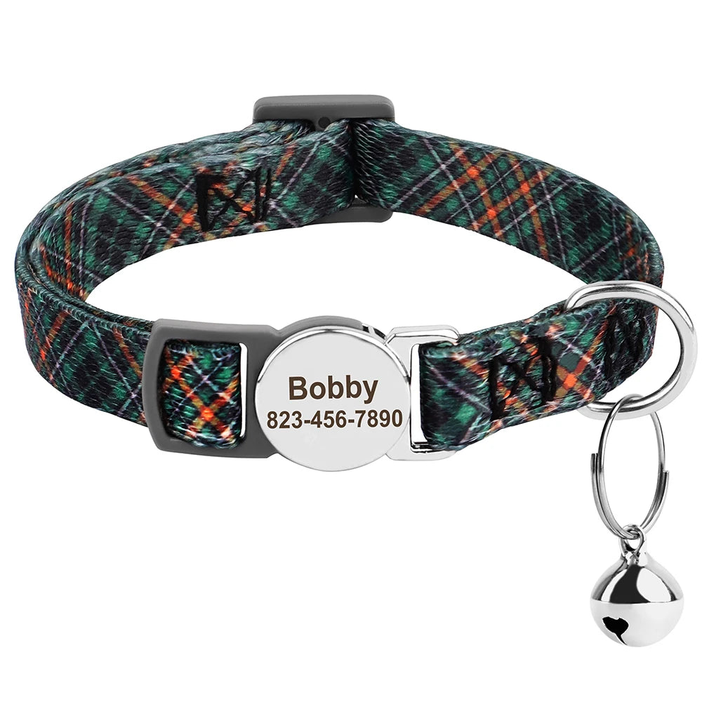 Personalized Engraved Cat Collar