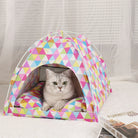 Pet Tent Bed for Cats Cozy Winter Cat House