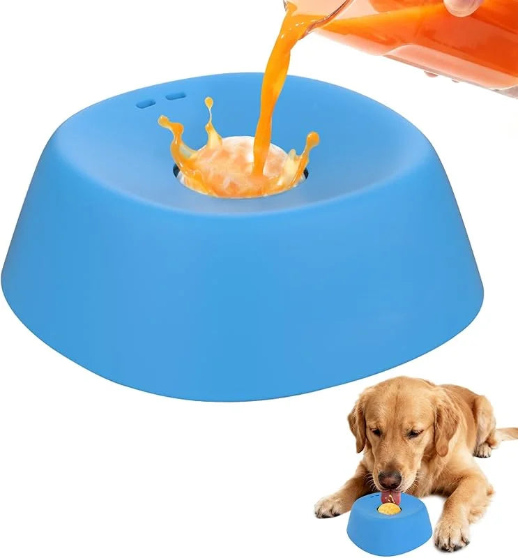 Spill-Proof Slow Feeder Dog Bwowl