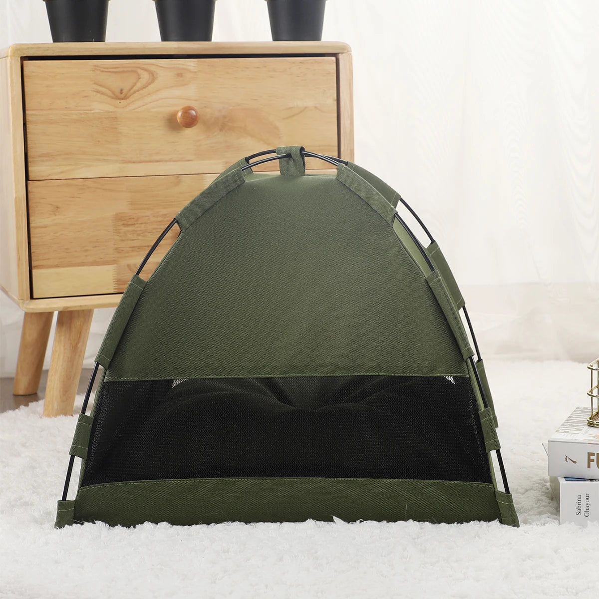 Pet Tent Bed for Cats Cozy Winter Cat House