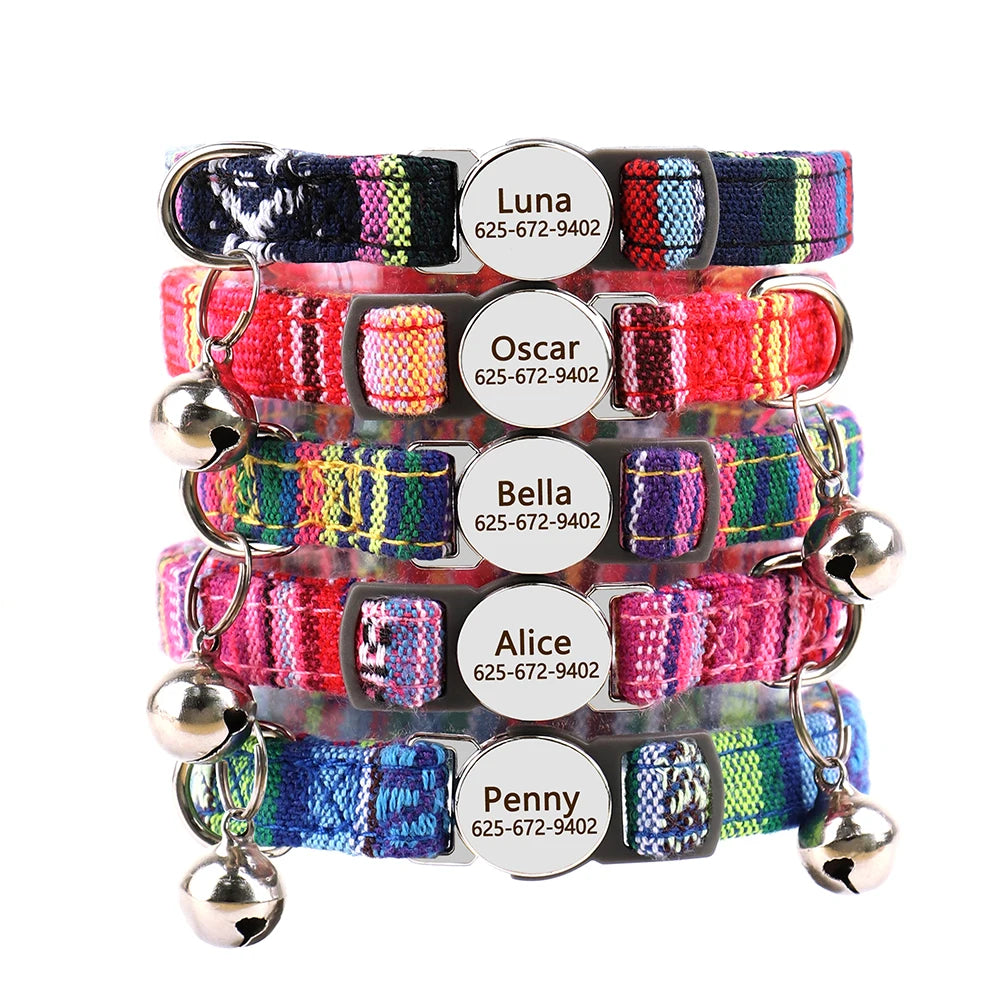 Personalized Engraved Cat Collar