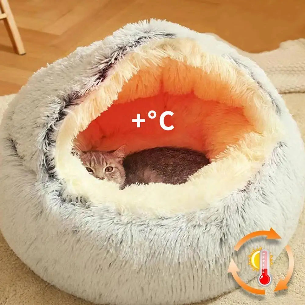 SnuggleNest Luxury Calming Cat Bed