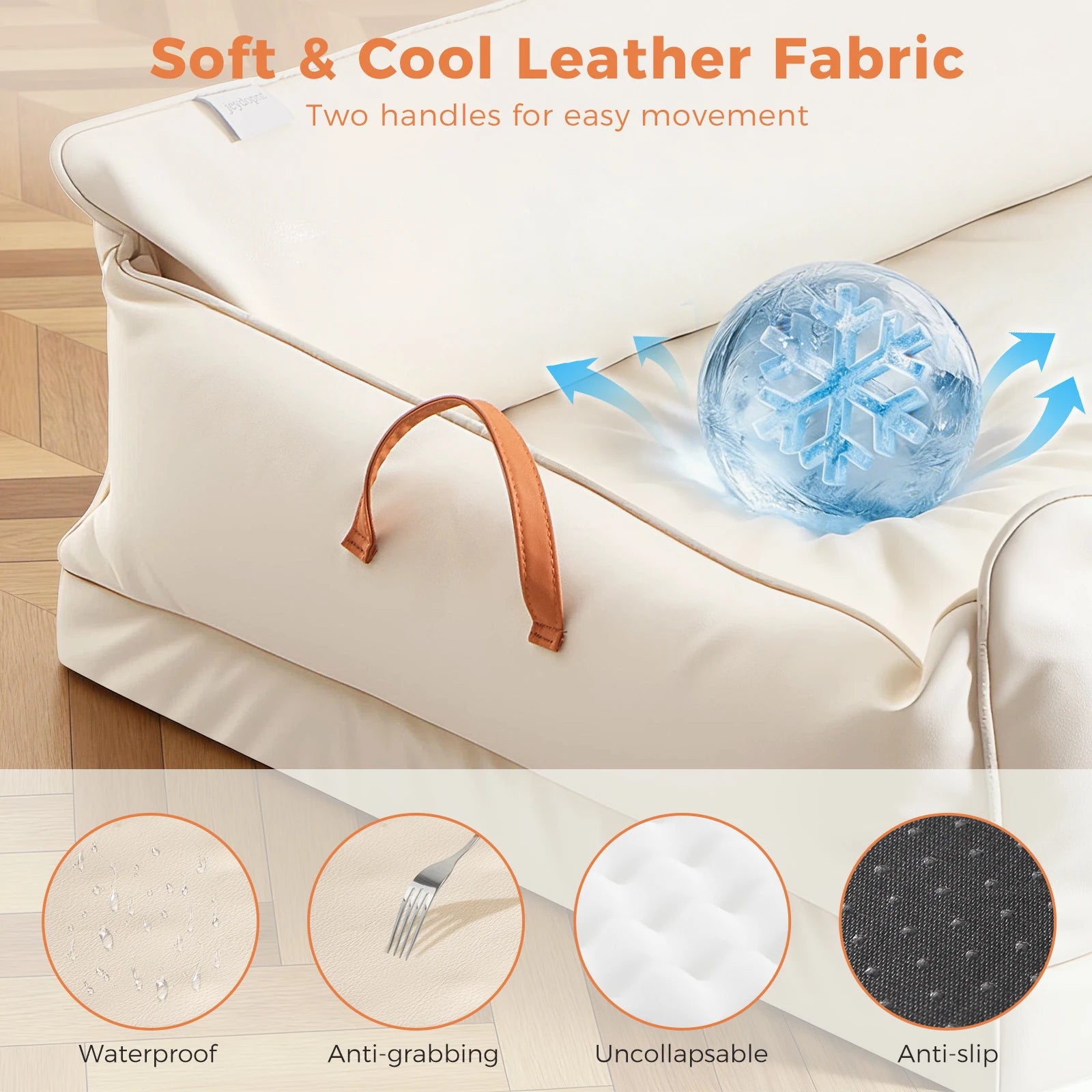 Large Dog Bed Leather Soft Plush Donut Snuggly Warm Cozy Pet Mat for S