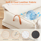 Large Dog Bed Leather Soft Plush Donut Snuggly Warm Cozy Pet Mat for S