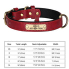Personalized Engraved PU Leather Dog Collar