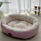 Cozy Oval Snuggle Pet Bed Plush & Thickened Cat Bed Warm