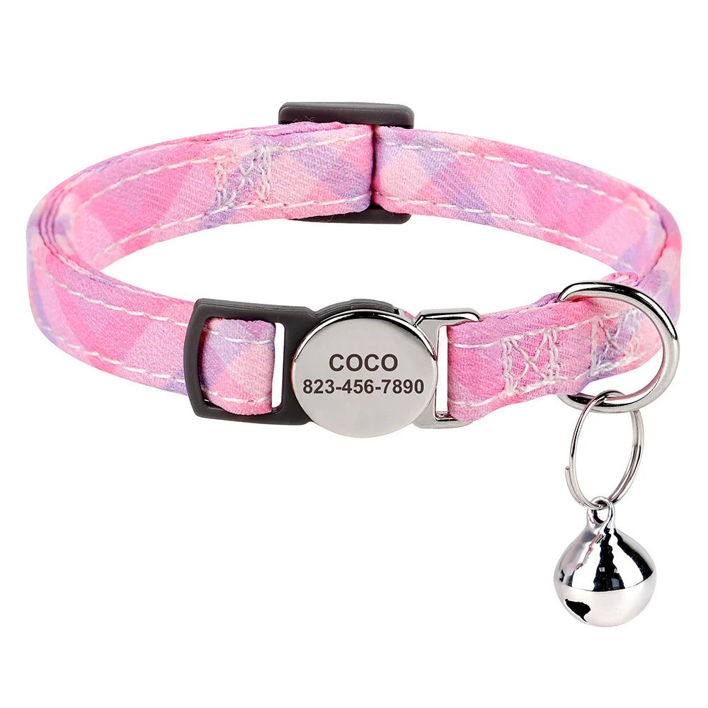 Personalized Engraved Cat Collar