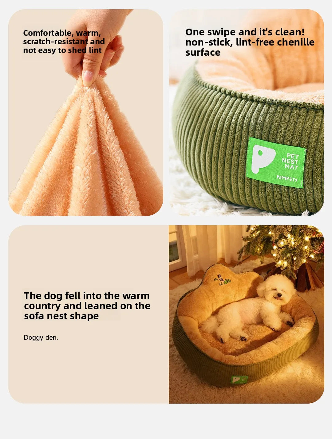luxury pet bed PawNook™ CloudNest Luxury Pet Bed
