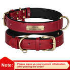 Personalized Engraved PU Leather Dog Collar