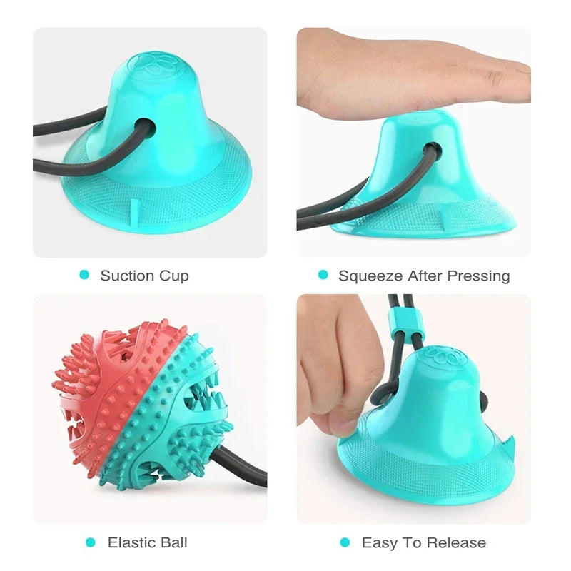 Interactive Dog Toy with Suctiyon Cup Strong & Fun Training To