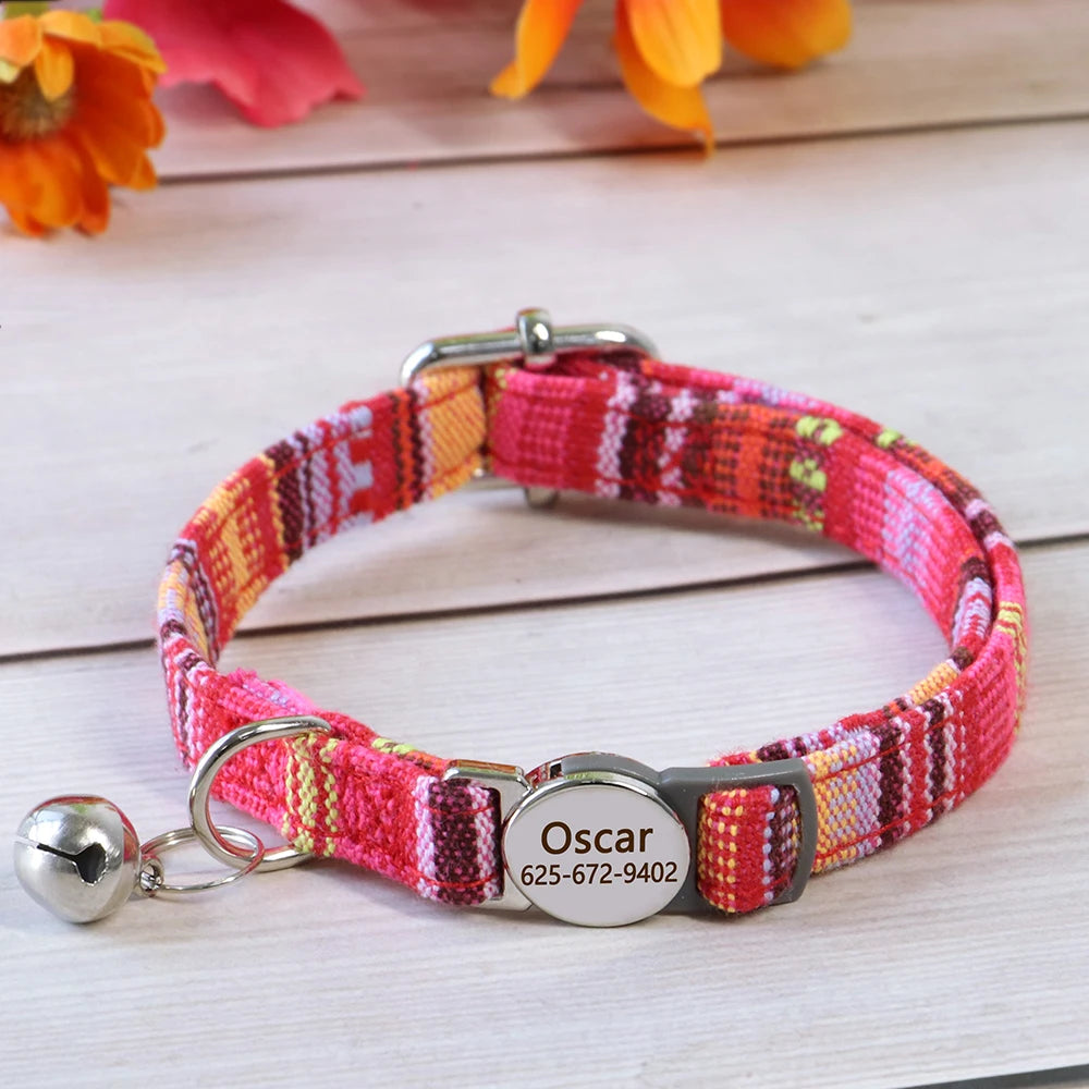 Personalized Engraved Cat Collar