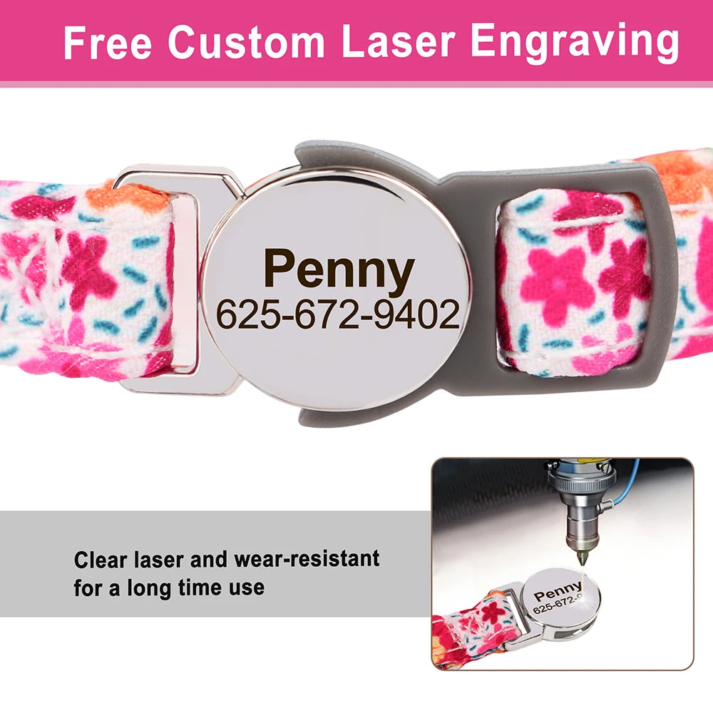 Personalized Engraved Cat Collar