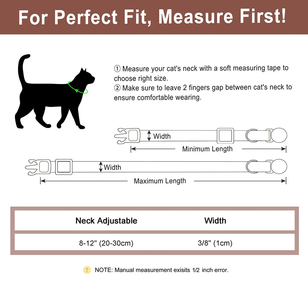 Personalized Engraved Cat Collar