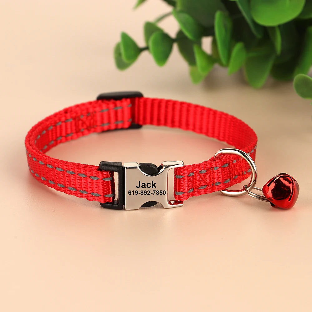 Personalized Engraved Cat Collar