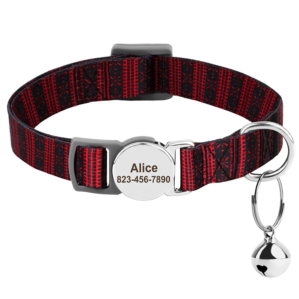 Personalized Engraved Cat Collar