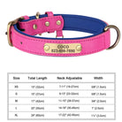 Personalized Engraved PU Leather Dog Collar