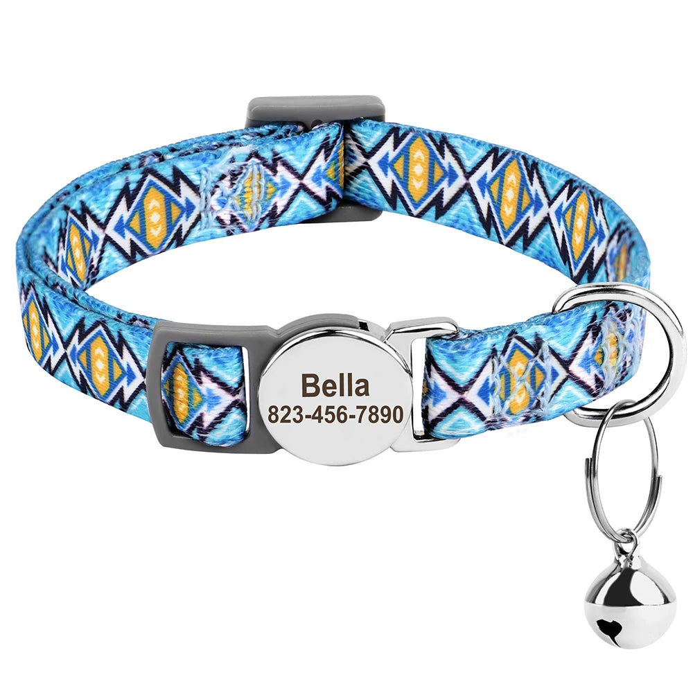 Personalized Engraved Cat Collar