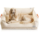 Large Dog Bed Leather Soft Plush Donut Snuggly Warm Cozy Pet Mat for S