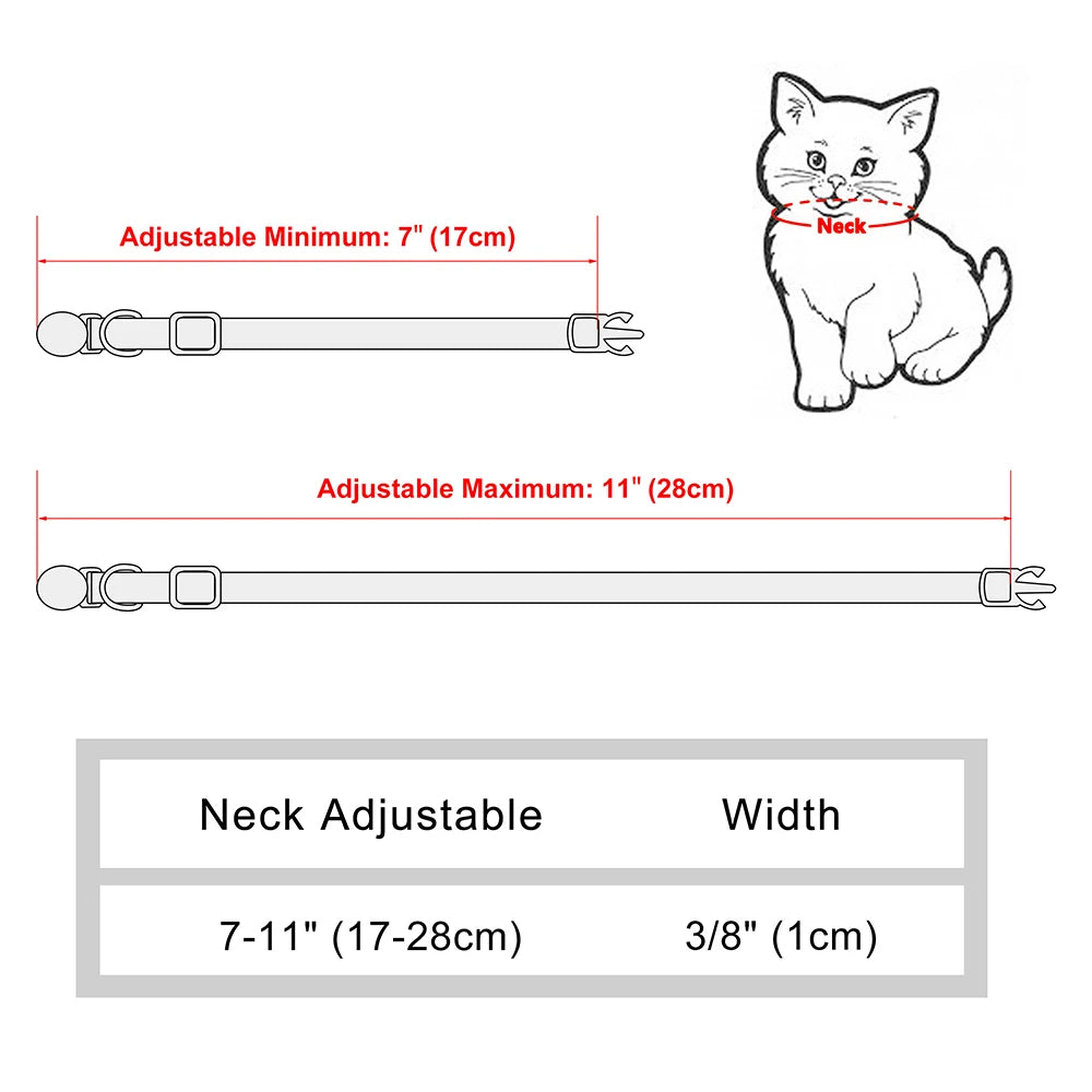 Personalized Engraved Cat Collar
