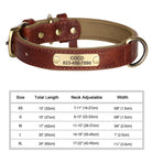 Personalized Engraved PU Leather Dog Collar