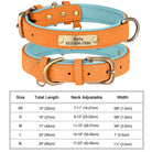 Personalized Engraved PU Leather Dog Collar