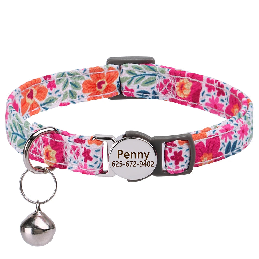 Personalized Engraved Cat Collar