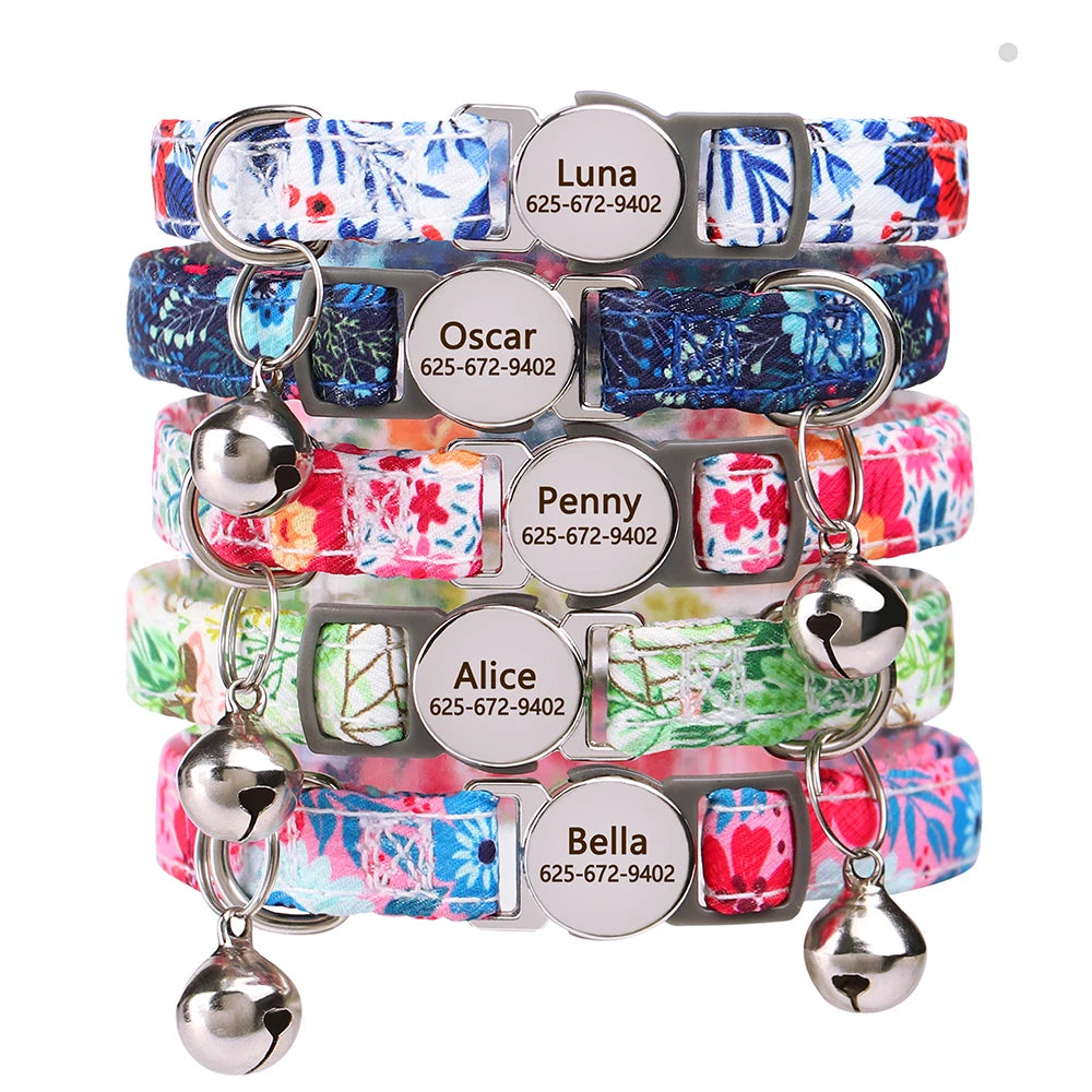 Personalized Engraved Cat Collar