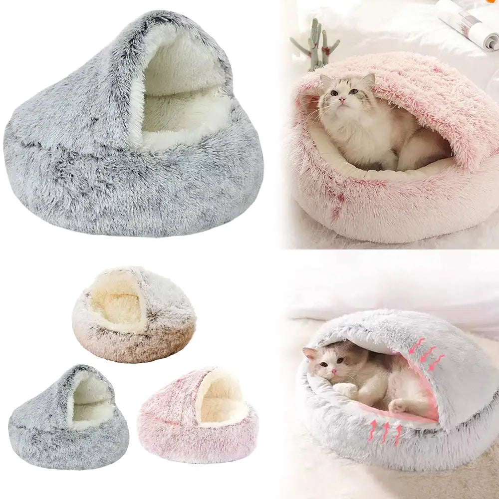 SnuggleNest Luxury Calming Cat Bed