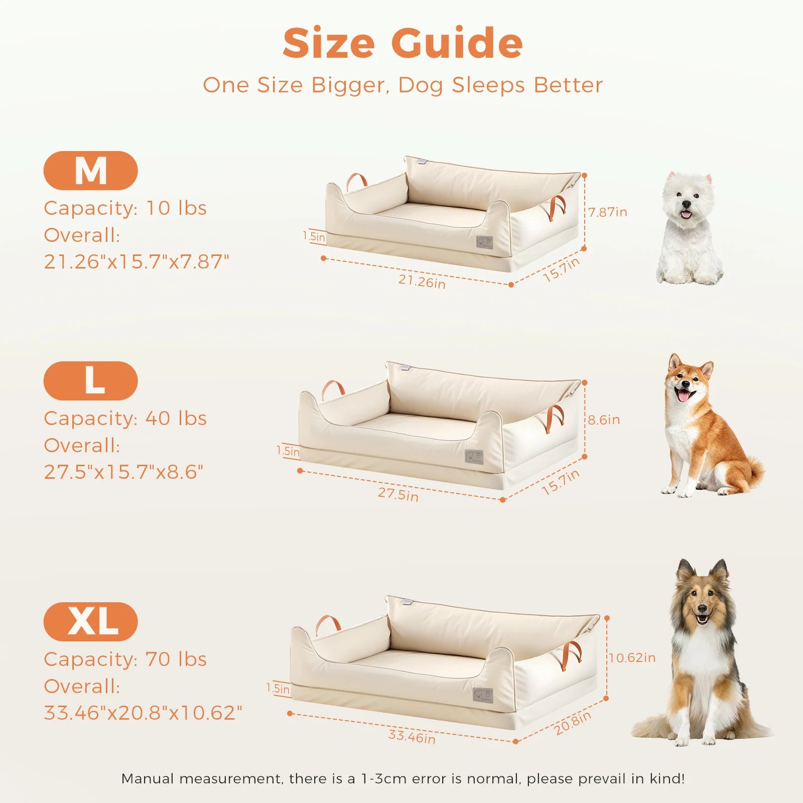 Large Dog Bed Leather Soft Plush Donut Snuggly Warm