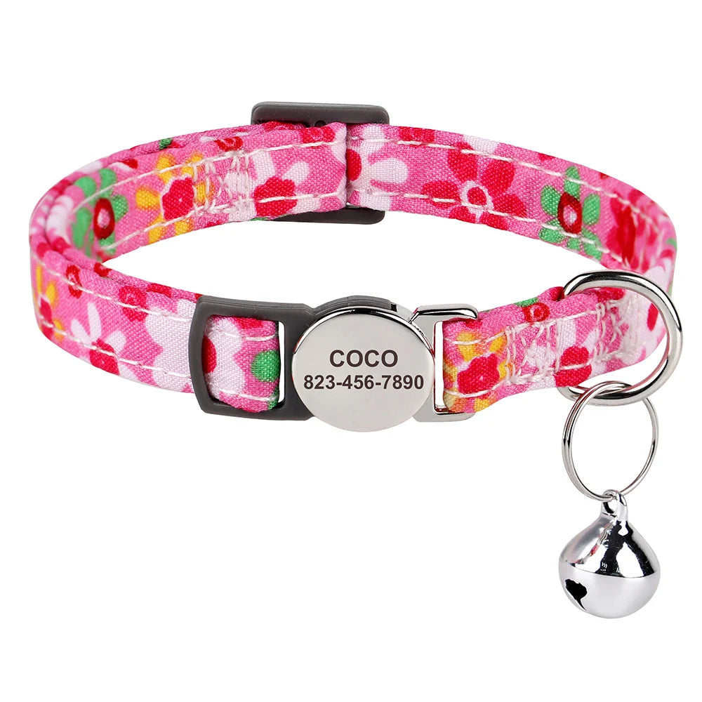 Personalized Engraved Cat Collar