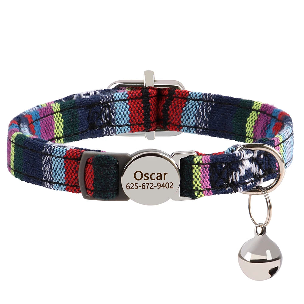 Personalized Engraved Cat Collar